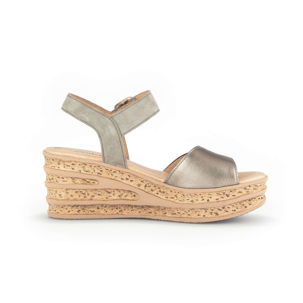 Gabor fashion Keilsandalette grün