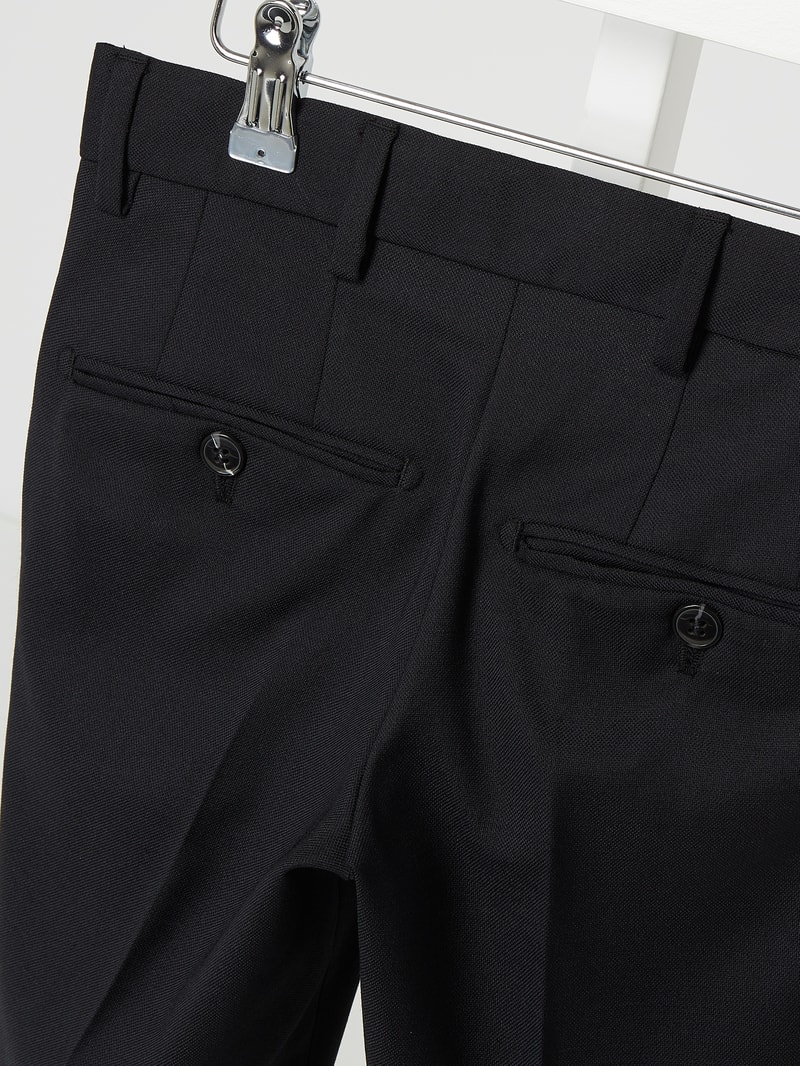 Regular Fit Anzughose mit Woll-Anteil Modell 'Solaris' in schwarz