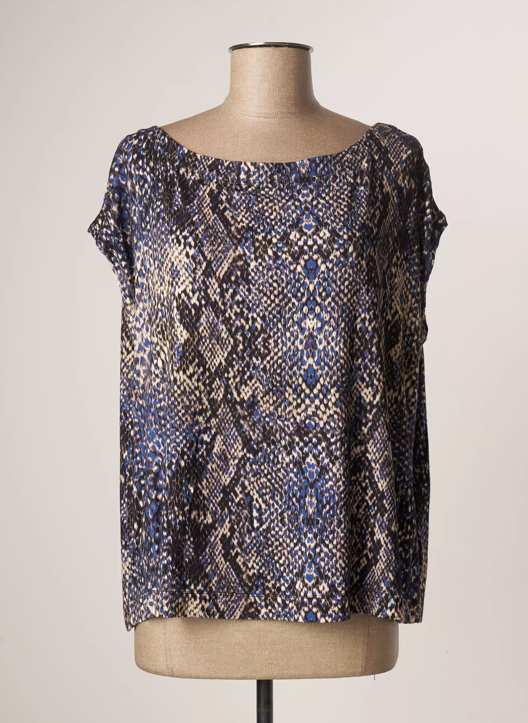 Majestic Filatures Tshirts Femme couleur bleu