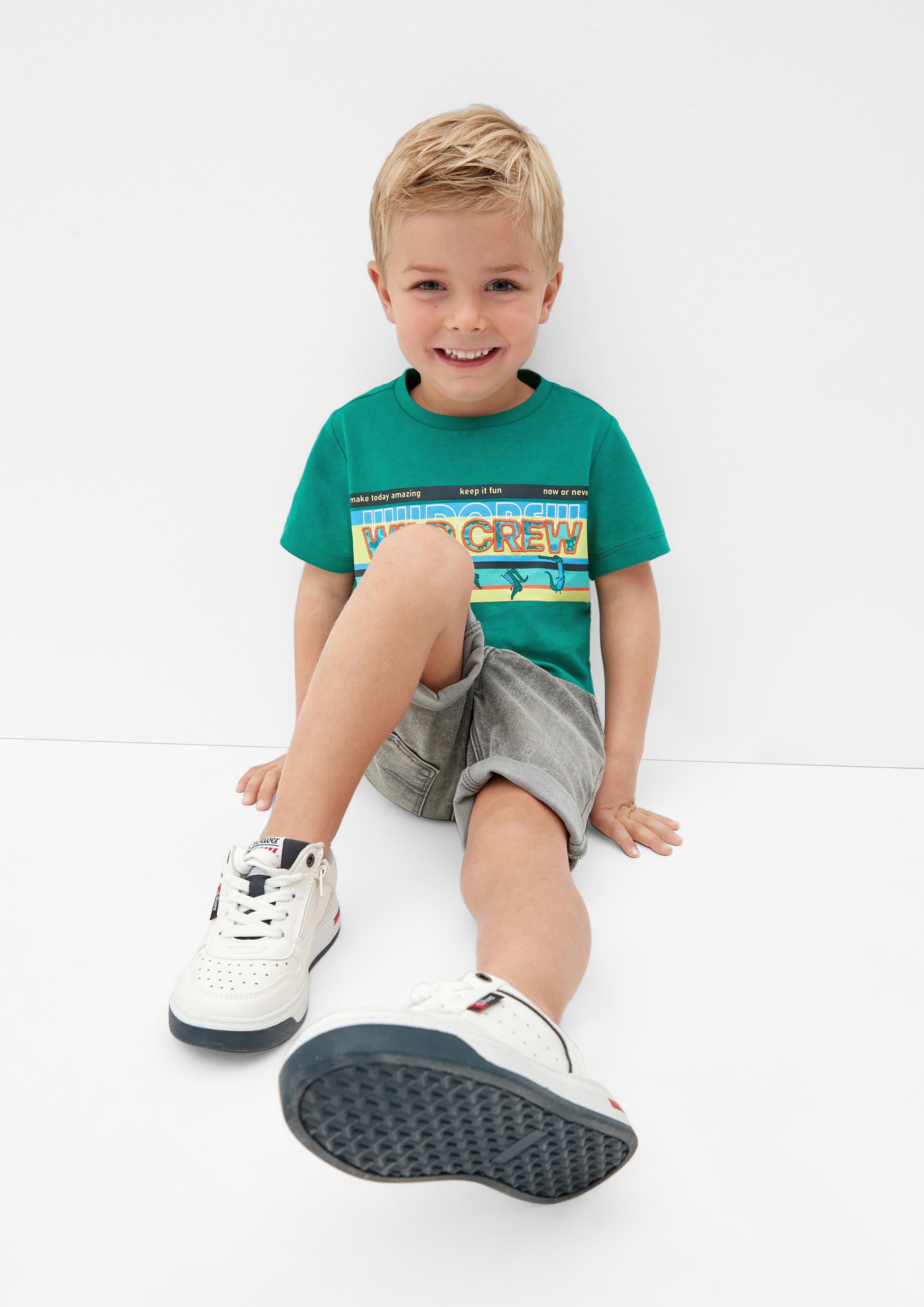 Jerseyshirt mit Statement-Print  2130652-7681