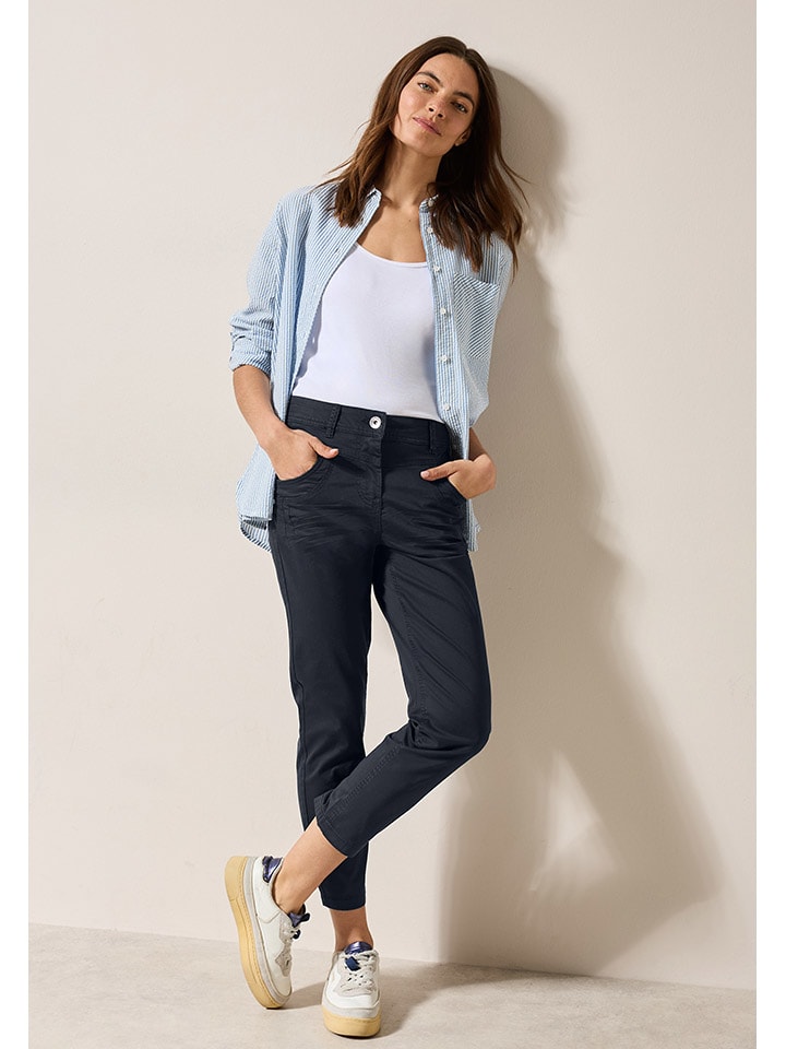 Cecil Hose - Slim fit - in Dunkelblau günstig kaufen