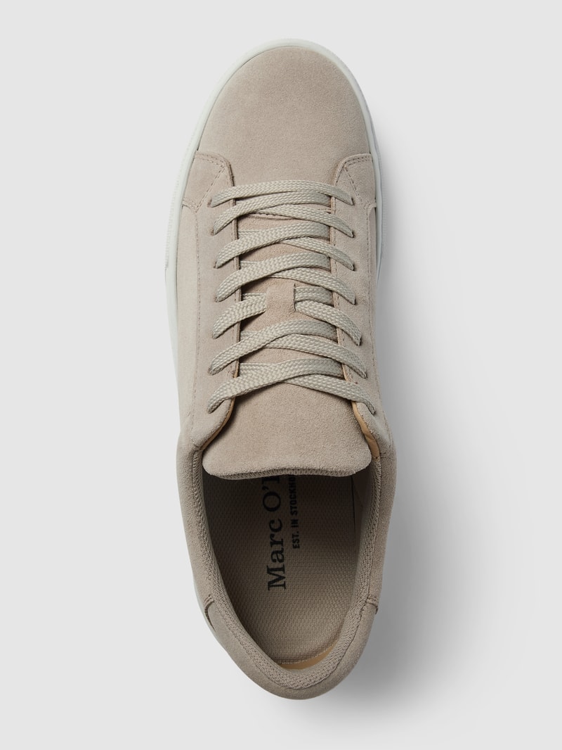 Sneaker mit Label-Details Modell 'Agar' in taupe