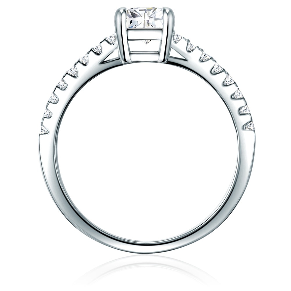 Trilani Bague en argent Argent sterling Oxyde de zirconium (CZ) en Argent Bague