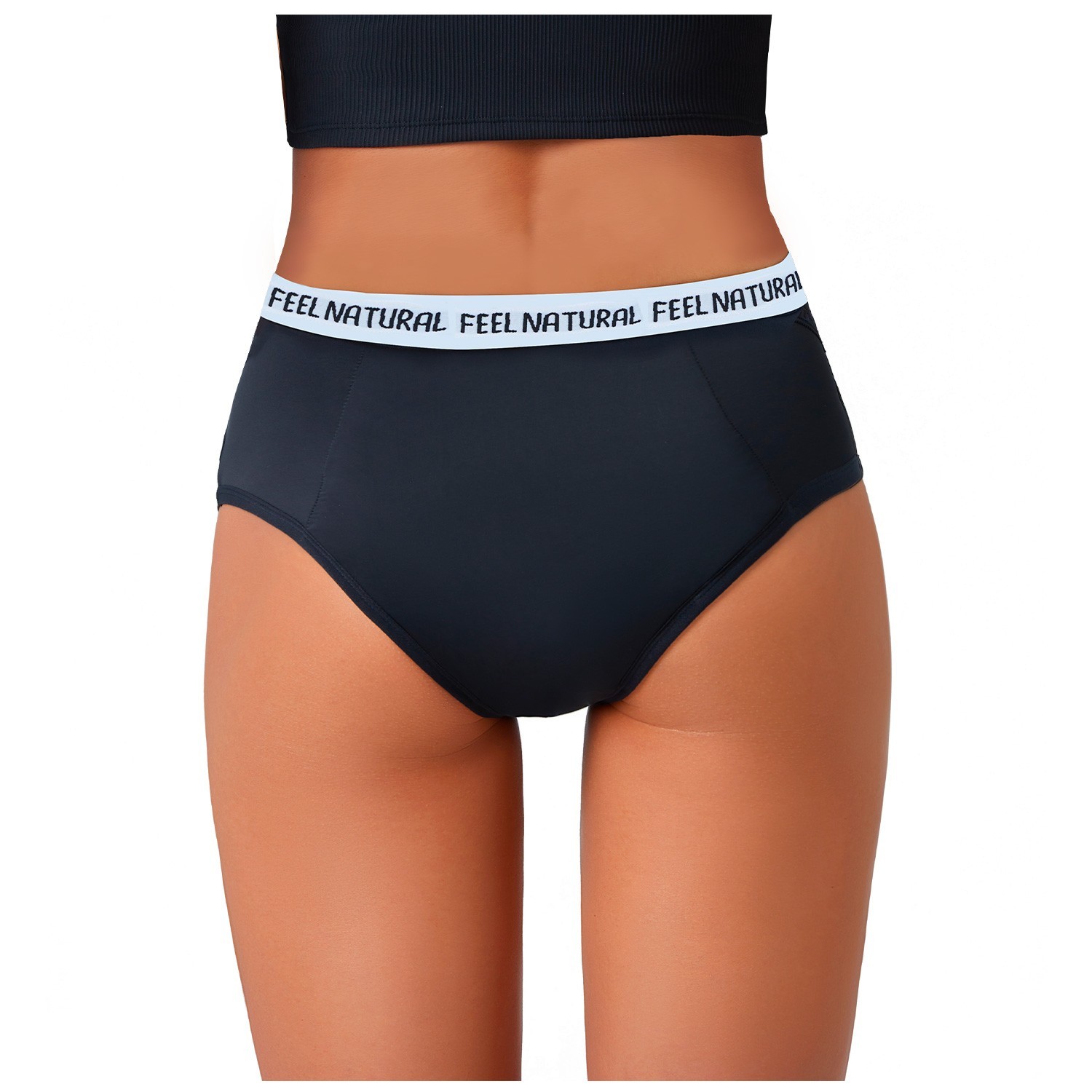 Feel Natural First Period Panties - Black
