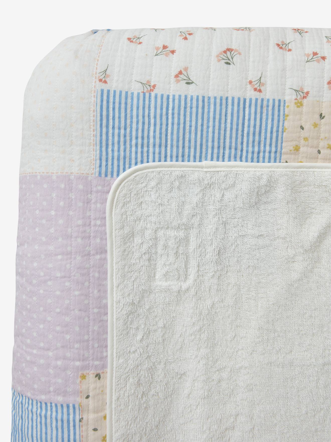 Vertbaudet Baby Wickelauflage-Set SOMMERHAUS, personalisierbar - mehrfarbig