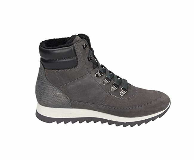 MANITU Schnür-Stiefeletten grau