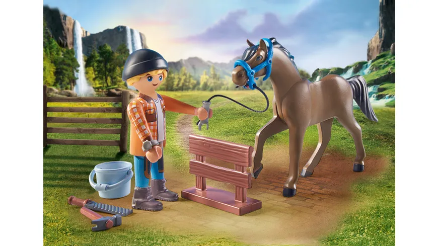 PLAYMOBIL 71357 - Horses of Waterfall - Hufschmied Ben & Achilles