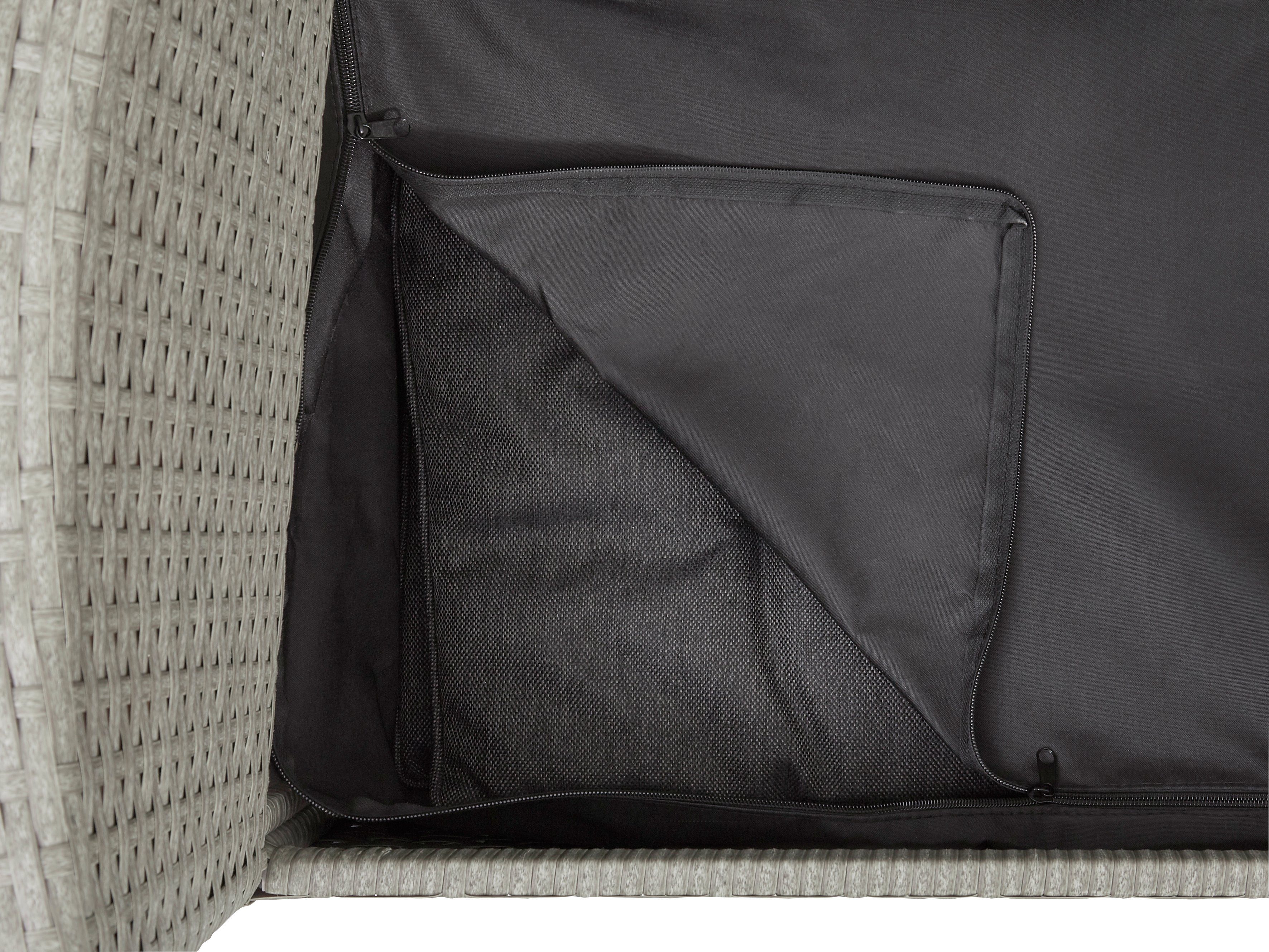 KONIFERA Gartenlounge-Bank Mailand, Kunststoff, 113,5x89,5x47,5 cm