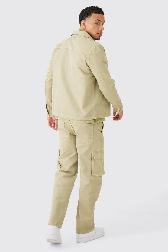 Twill Cargo-Overshirt & Hose