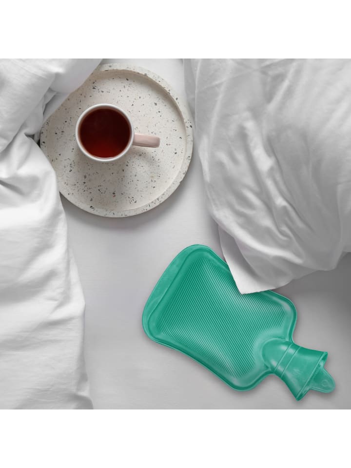 relaxdays Wärmflasche in Türkis - 1 Liter günstig kaufen onesize