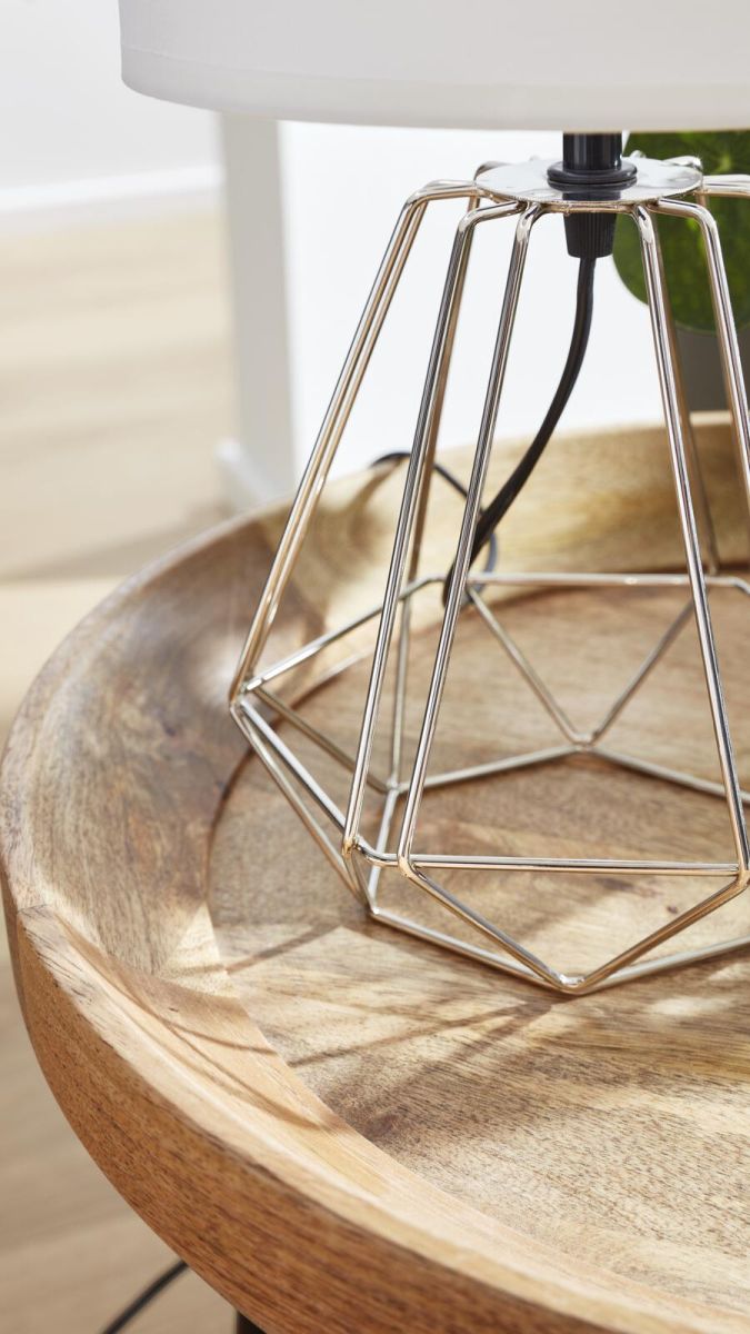 Interliving Tischlampe 9338 Weiß