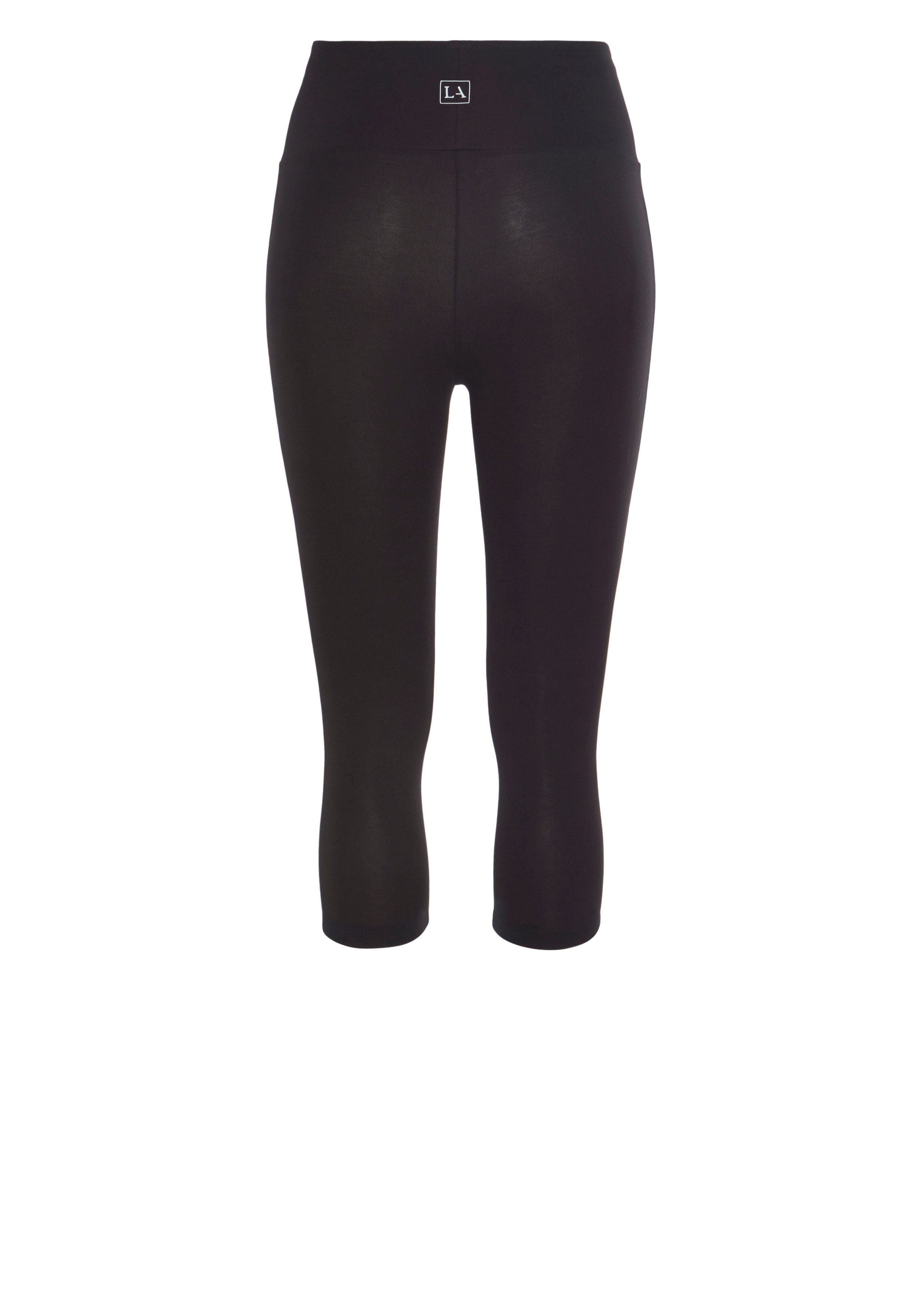 LASCANA Caprileggings mit breitem, weichen Bündchen