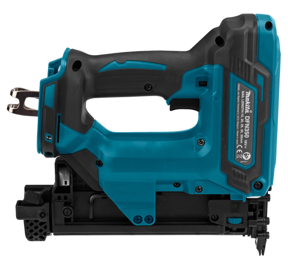 Capsator mini Makita DFN350ZJ 18V fără baterii și încărcător