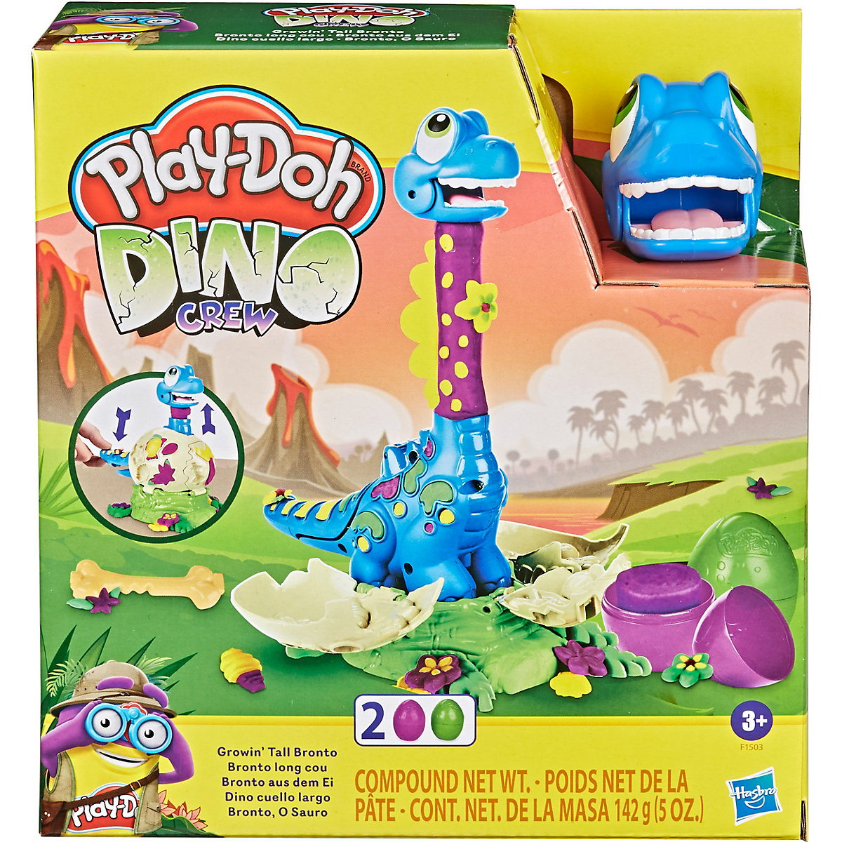 Play-Doh Dino Crew Bronto aus dem Ei