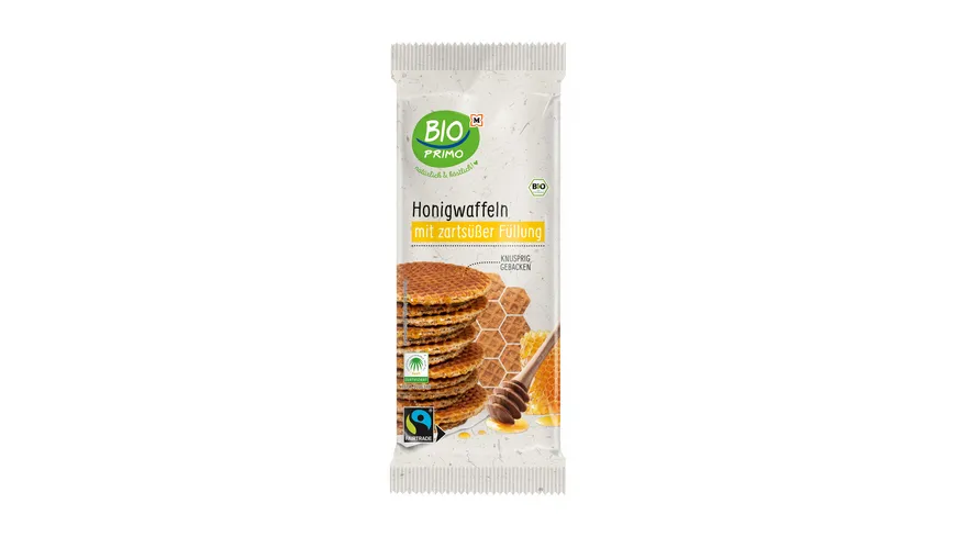 BIO PRIMO Bio Honigwaffeln mit zartsüßer Füllung 175 g