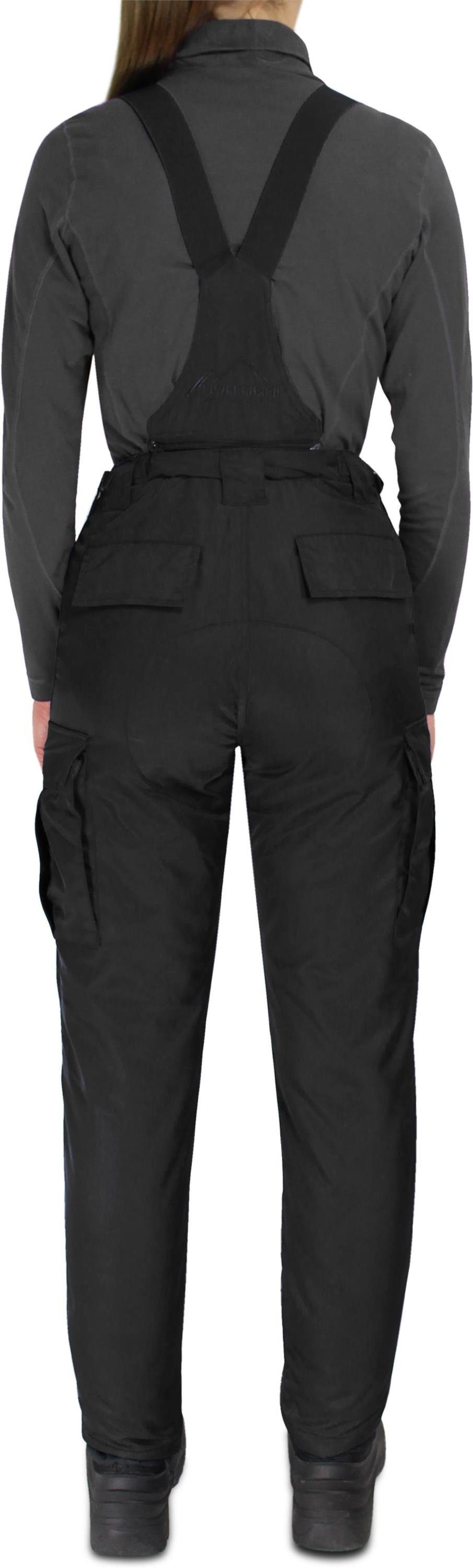 normani Thermohose Damen 2-in-1 Thermohose Aoraki Winterhose gefütterte Outdoorhose Skihose mit abnehmbaren Hosenträgern