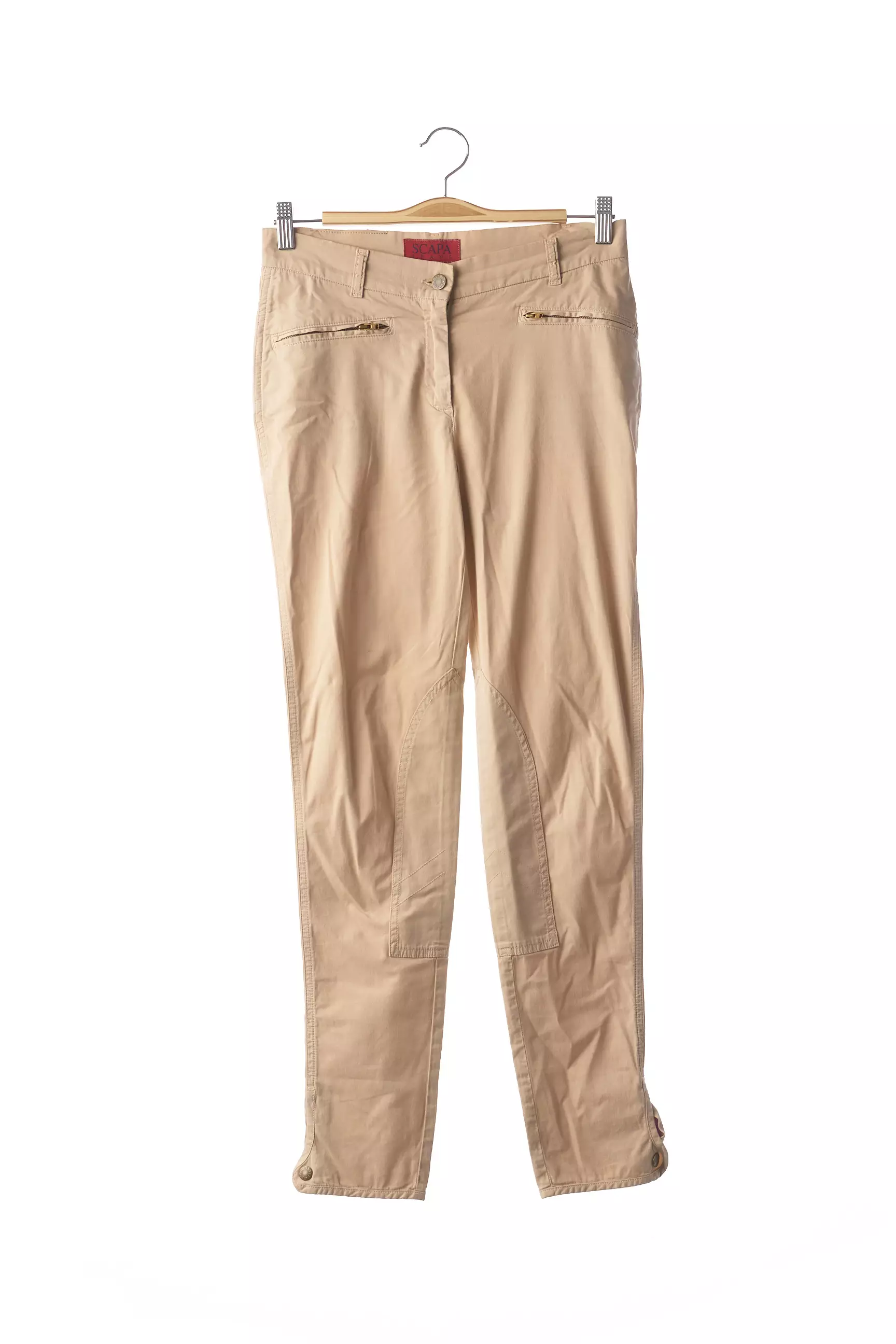 Scapa Pantalons Droits Femme couleur beige
