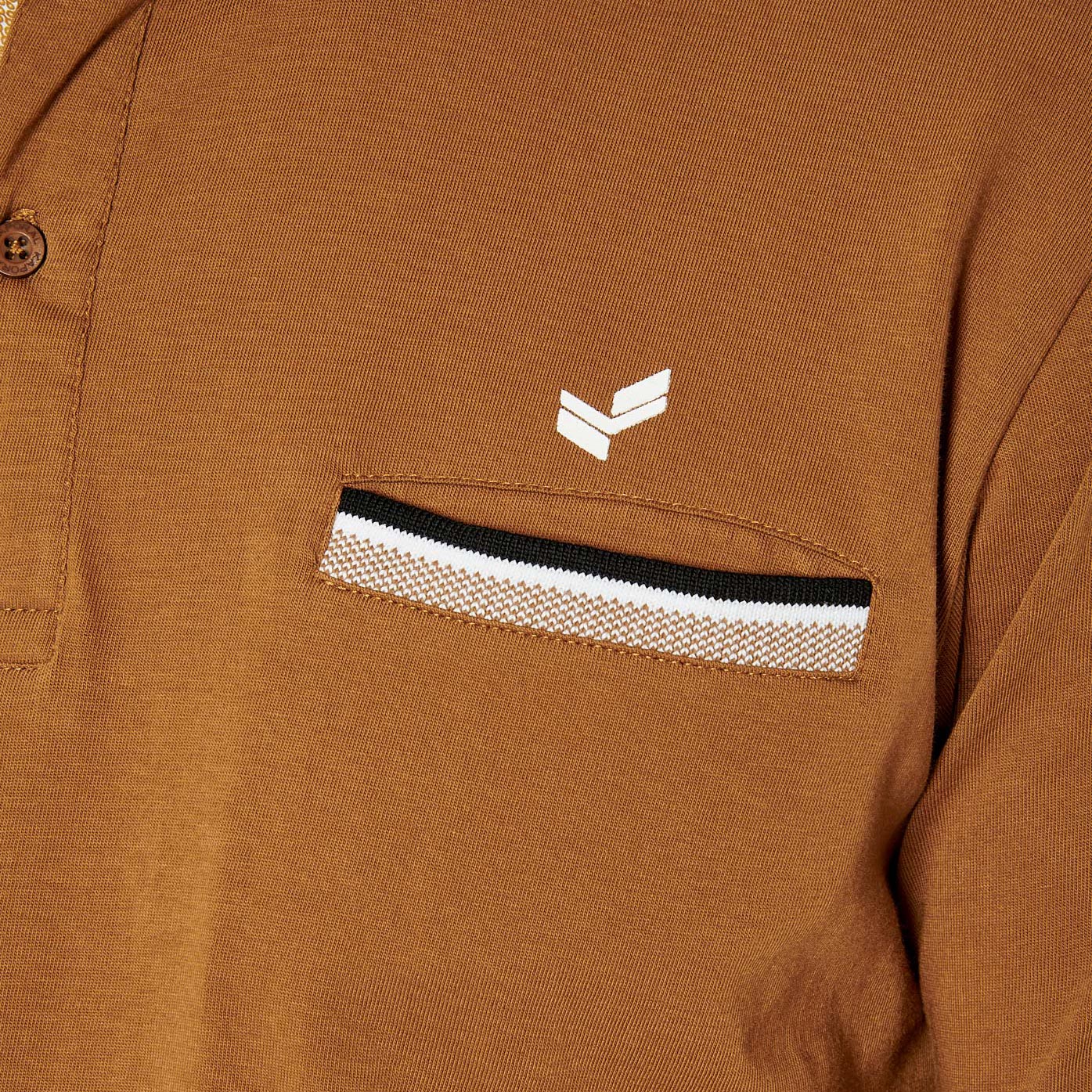 RAFA   Polo marron homme 100% coton