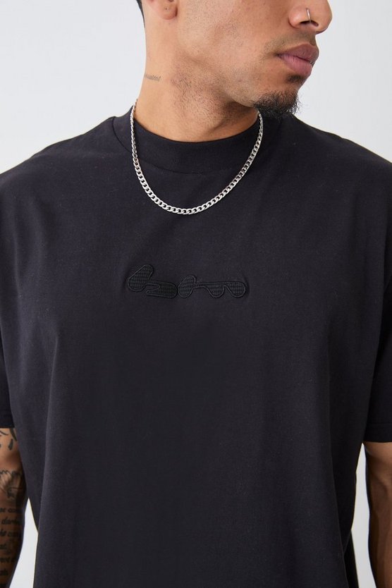 Oversize T-Shirt in Waffeloptik