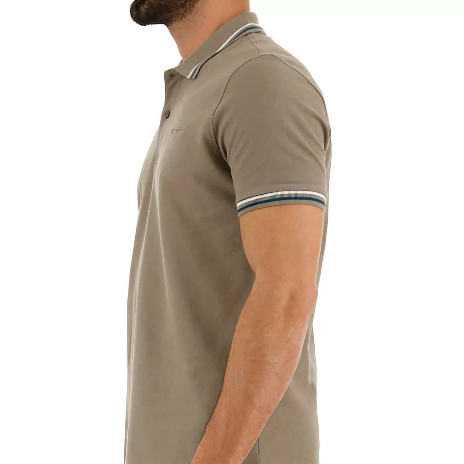 KLASICKÉ POLO TRIČKO POUŠTĚŠNĚ ŠEDOBŘE/ZELENÁ CORSAIR