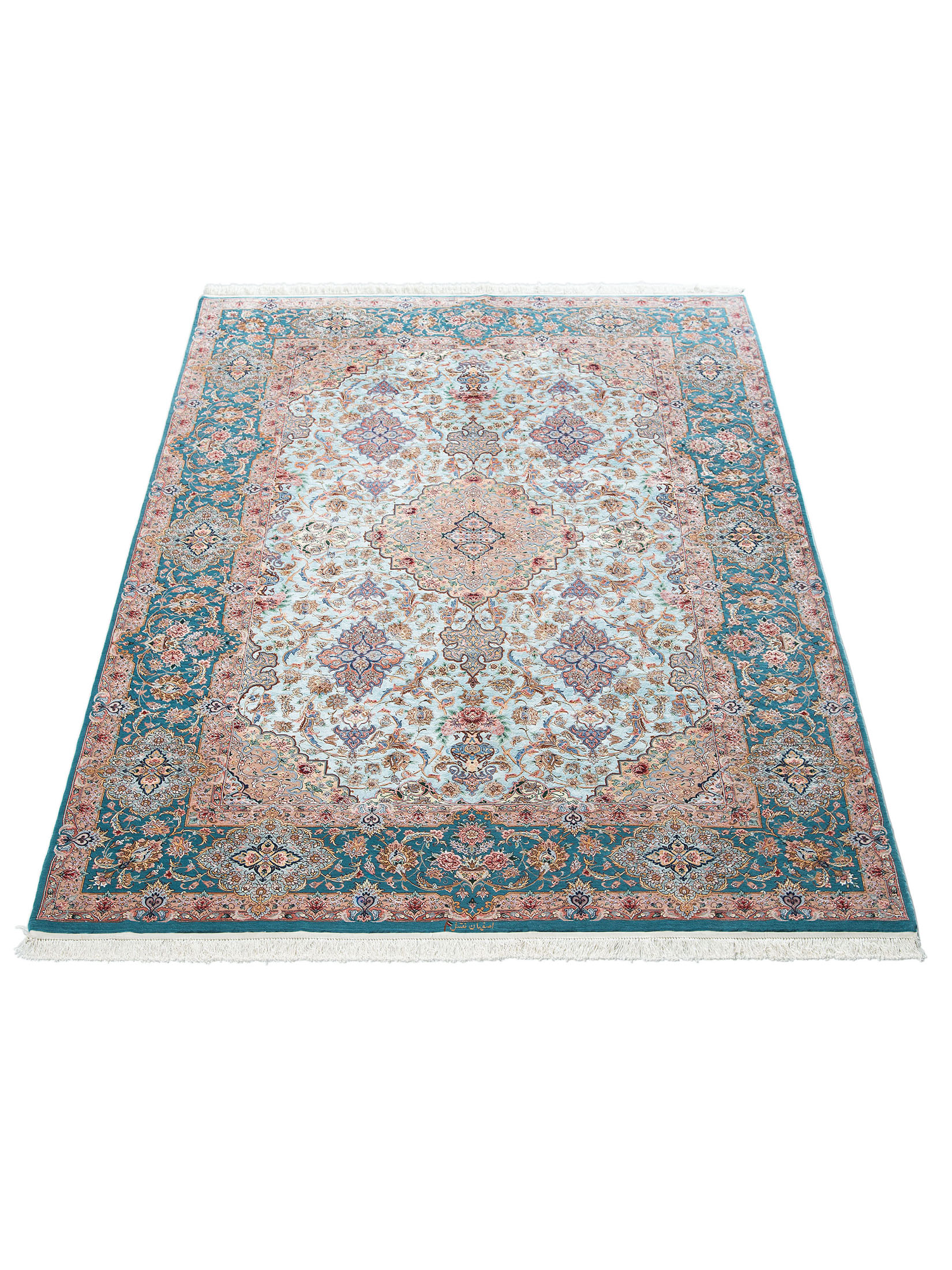 Isfahan Naghsh auf Seide ca. 200 x 302 cm, Unikat / Einzelstück