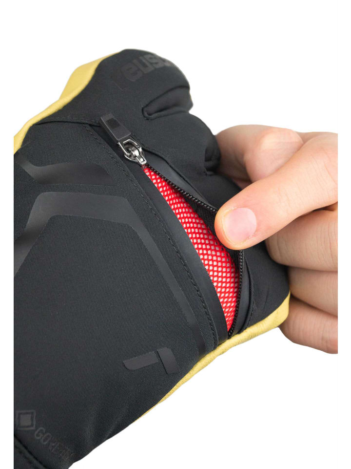 Reusch Fingerhandschuhe Down Spirit GORE-TEX SC in 7490 black / camel günstig kaufen