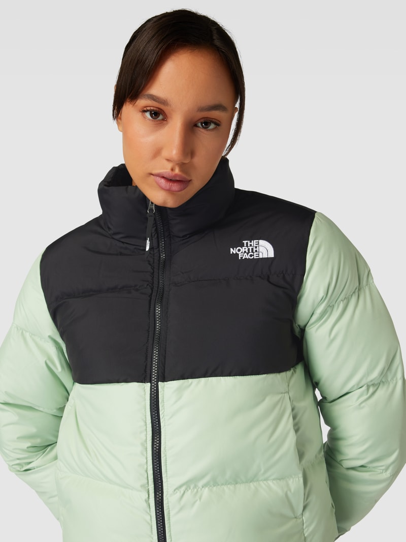 Cropped Steppjacke mit Stehkragen Modell 'Saikuru' in schilf