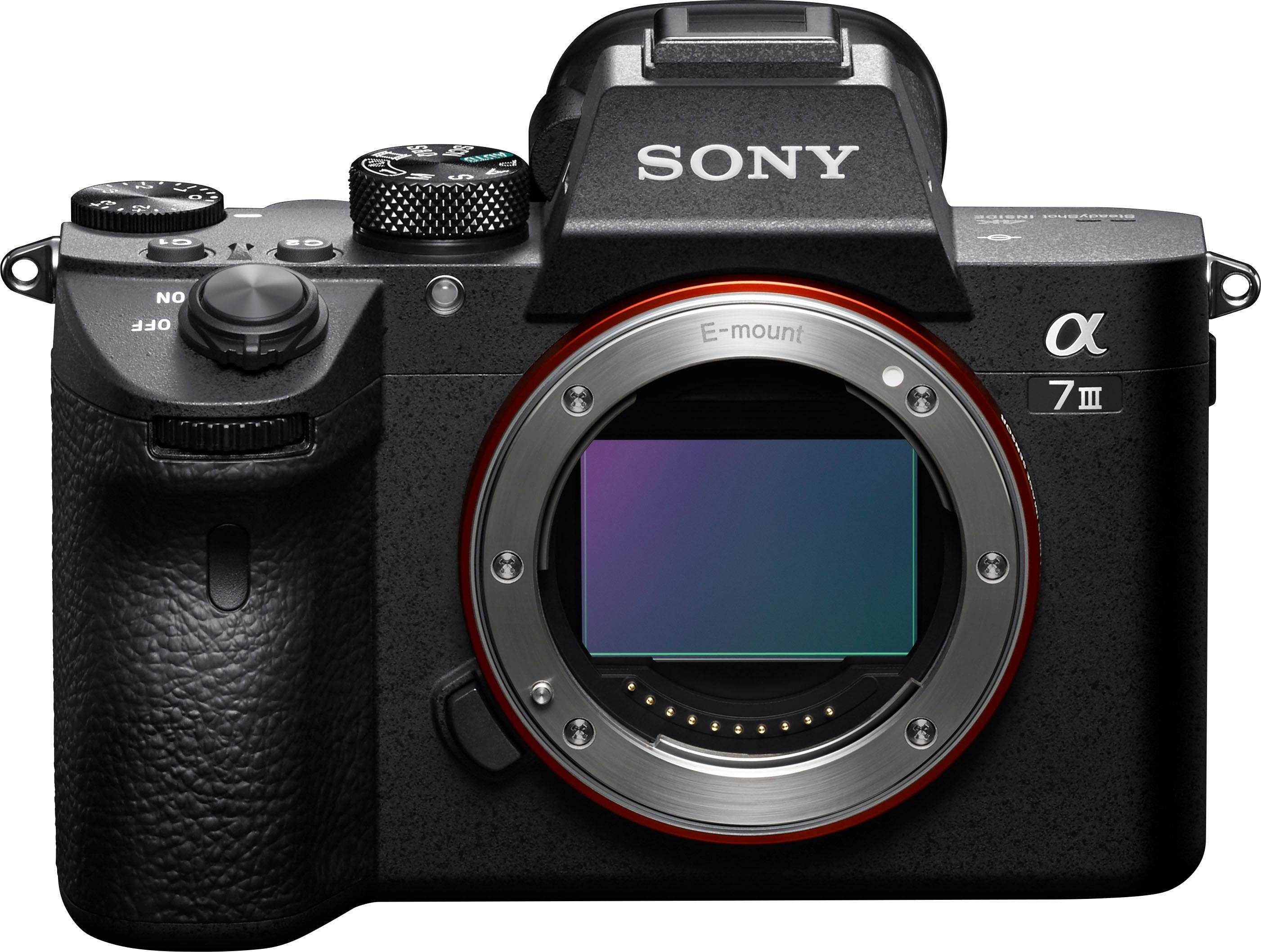 Sony ILCE-7M3B - Alpha 7 III E-Mount Systemkamera (24,2 MP, Exmor R CMOS Vollformatsensor, 2 Kartenslots, nur Gehäuse)