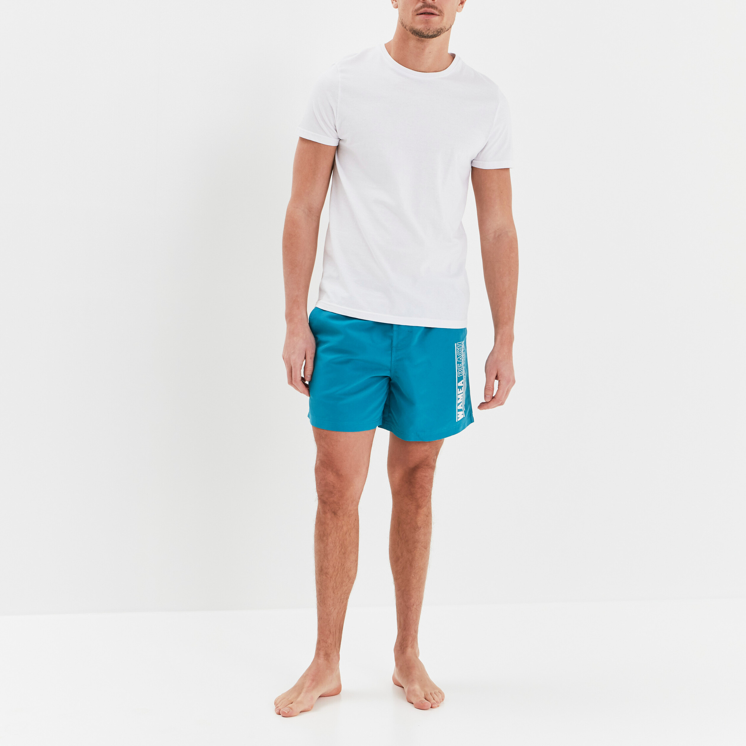 Short de bain blanc homme | La Halle