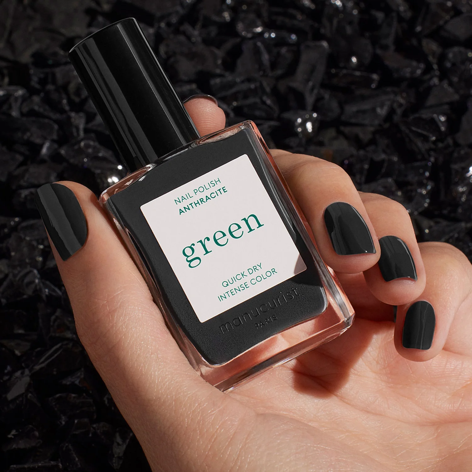 Green™ lak za nohte - 15 ml antracit