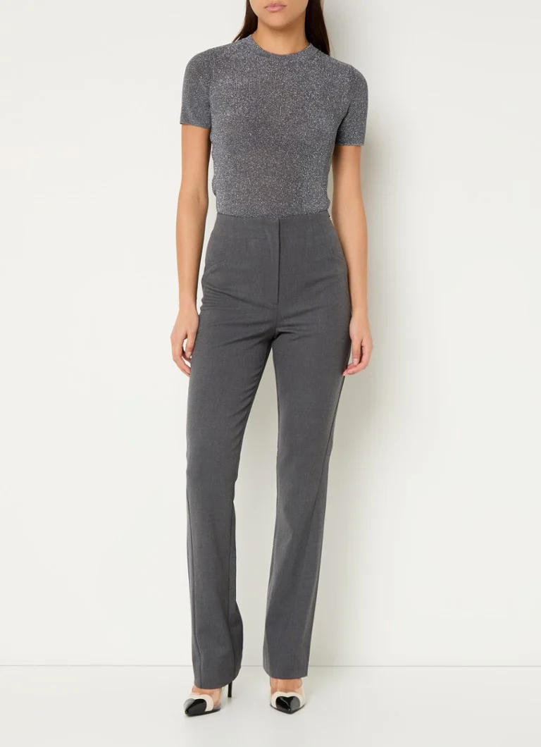 Sweter JOSH V Rio z cienkiej dzianiny z wstawkami z lureksu