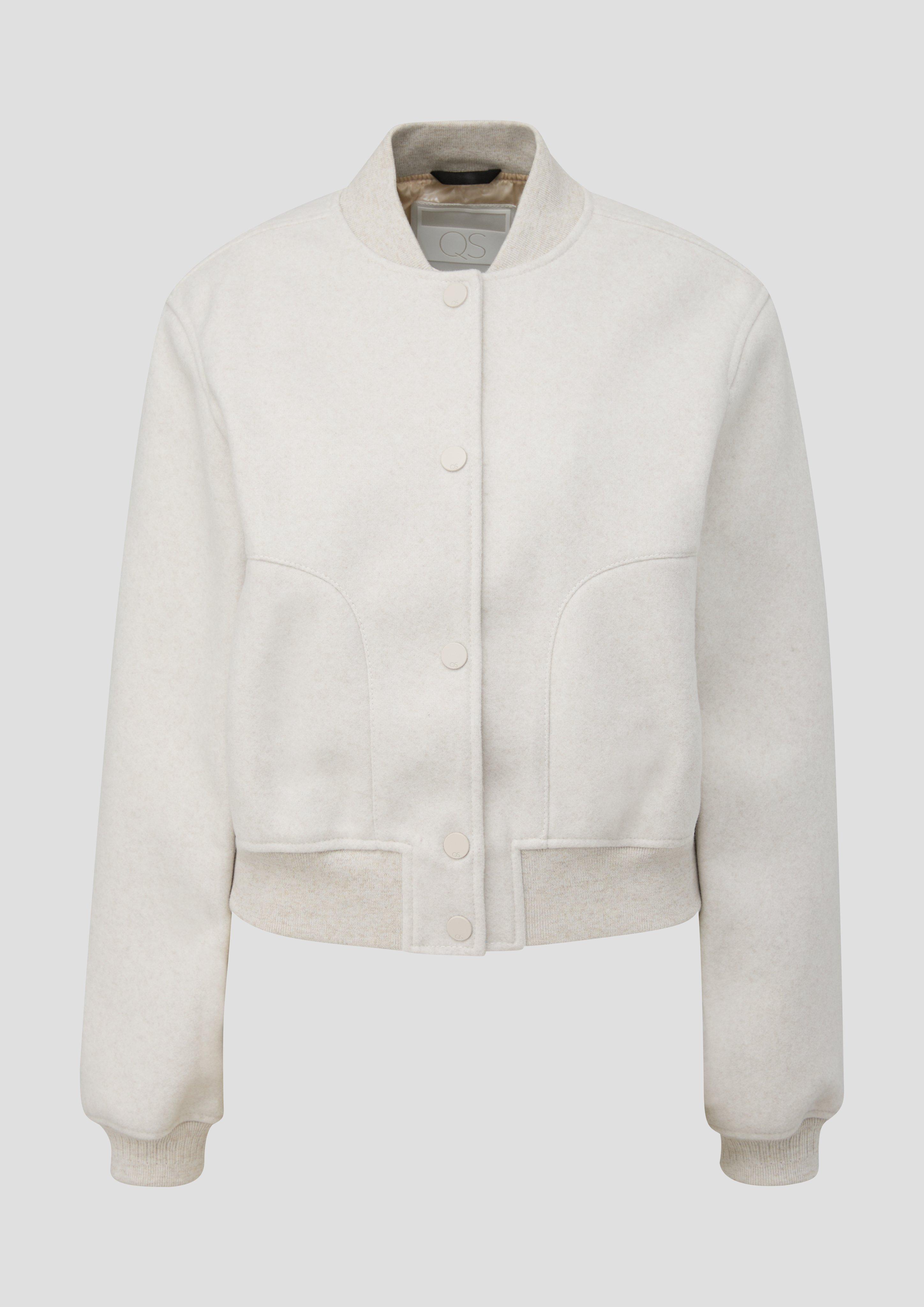Collegejacke in Woll-Optik  2140314-02W0