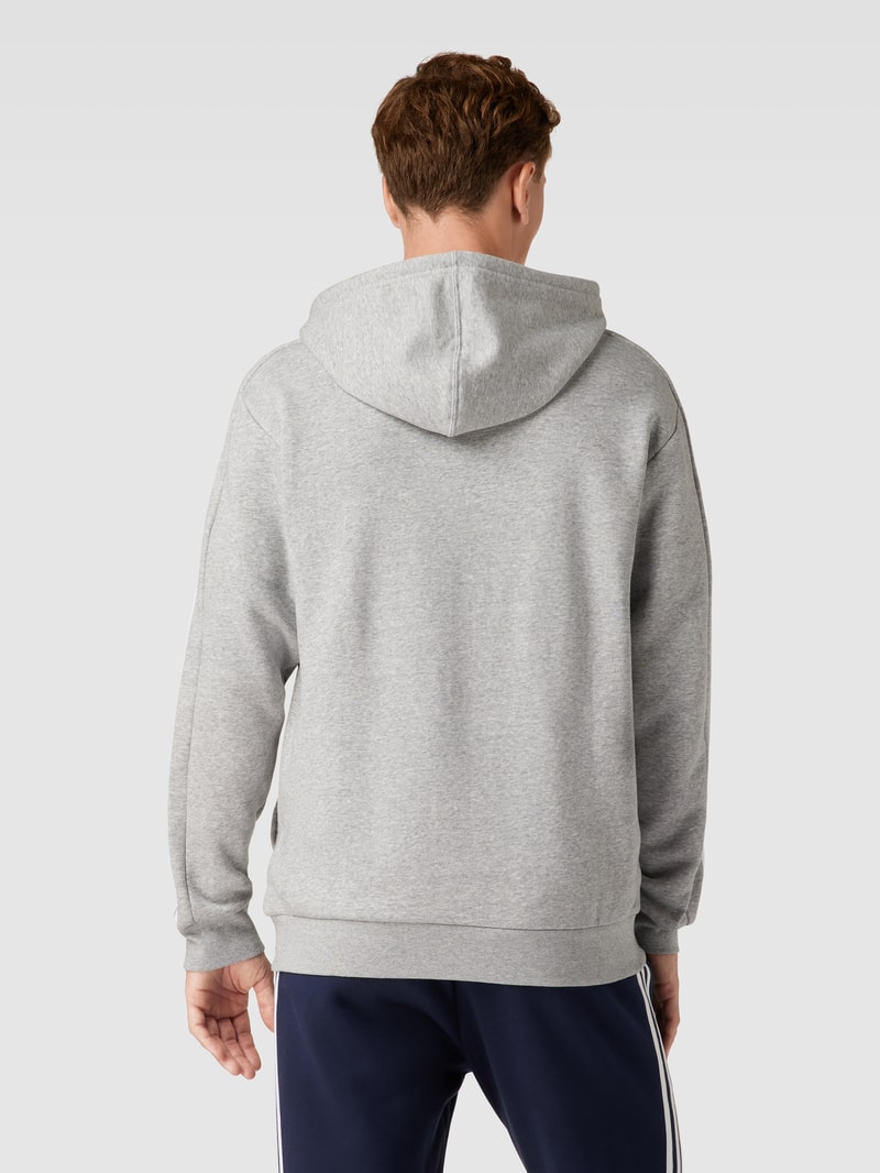 Sweatjacke mit Kapuze in mittelgrau