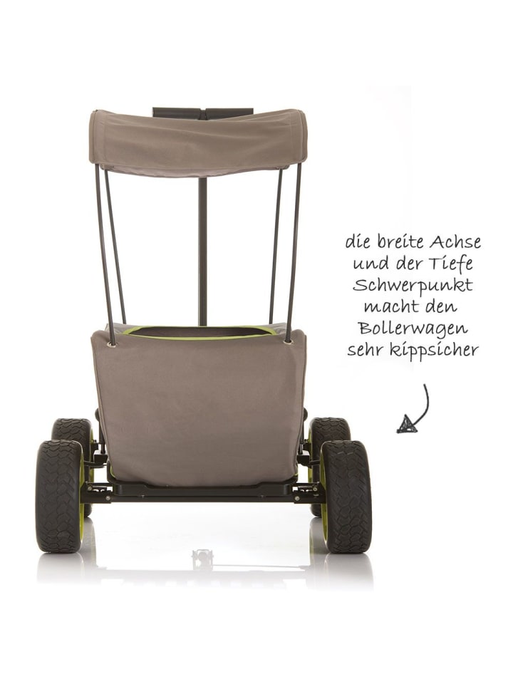 Hauck Toys Bollerwagen Eco Mobil Forest Green - faltbar mit Dach in grau,beige günstig kaufen onesize