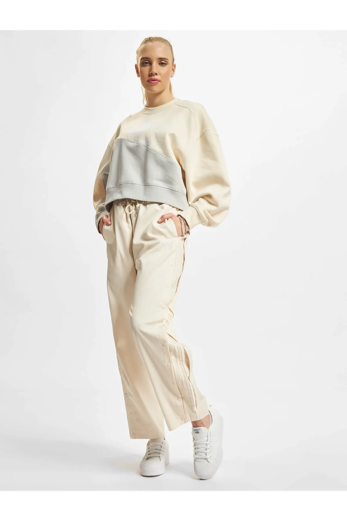 adidas  Jogginghose - Weiß - Straight
