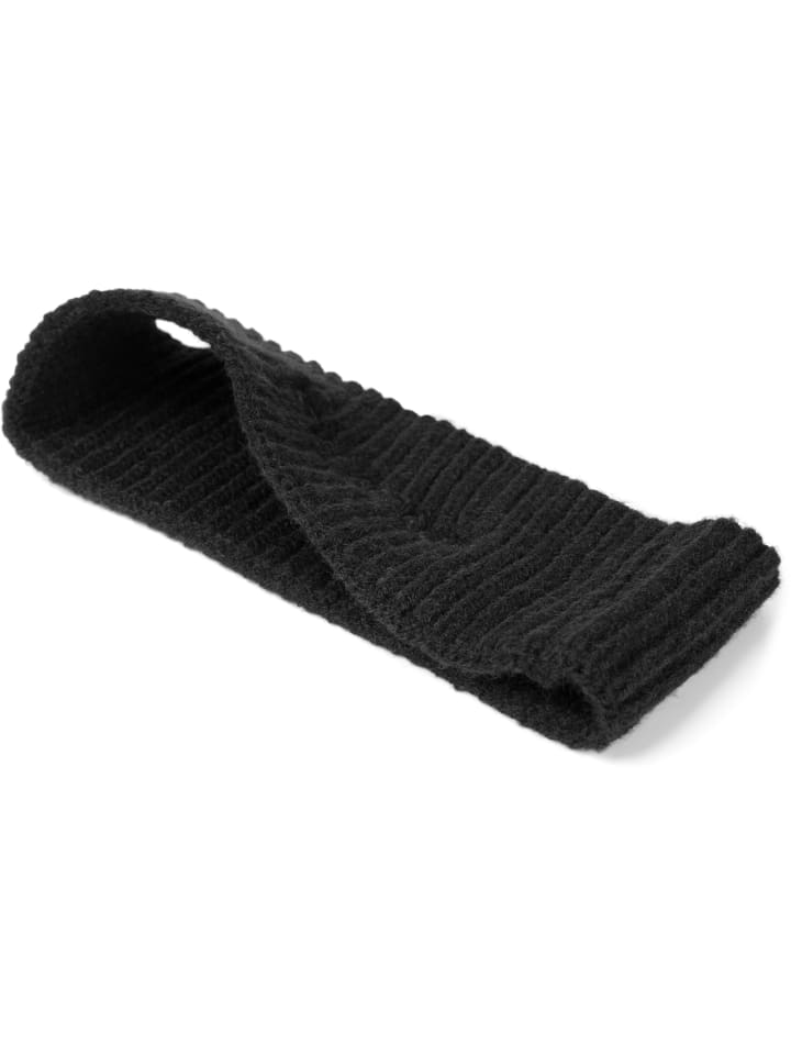 styleBREAKER Strick Stirnband mit Logo in Schwarz günstig kaufen onesize