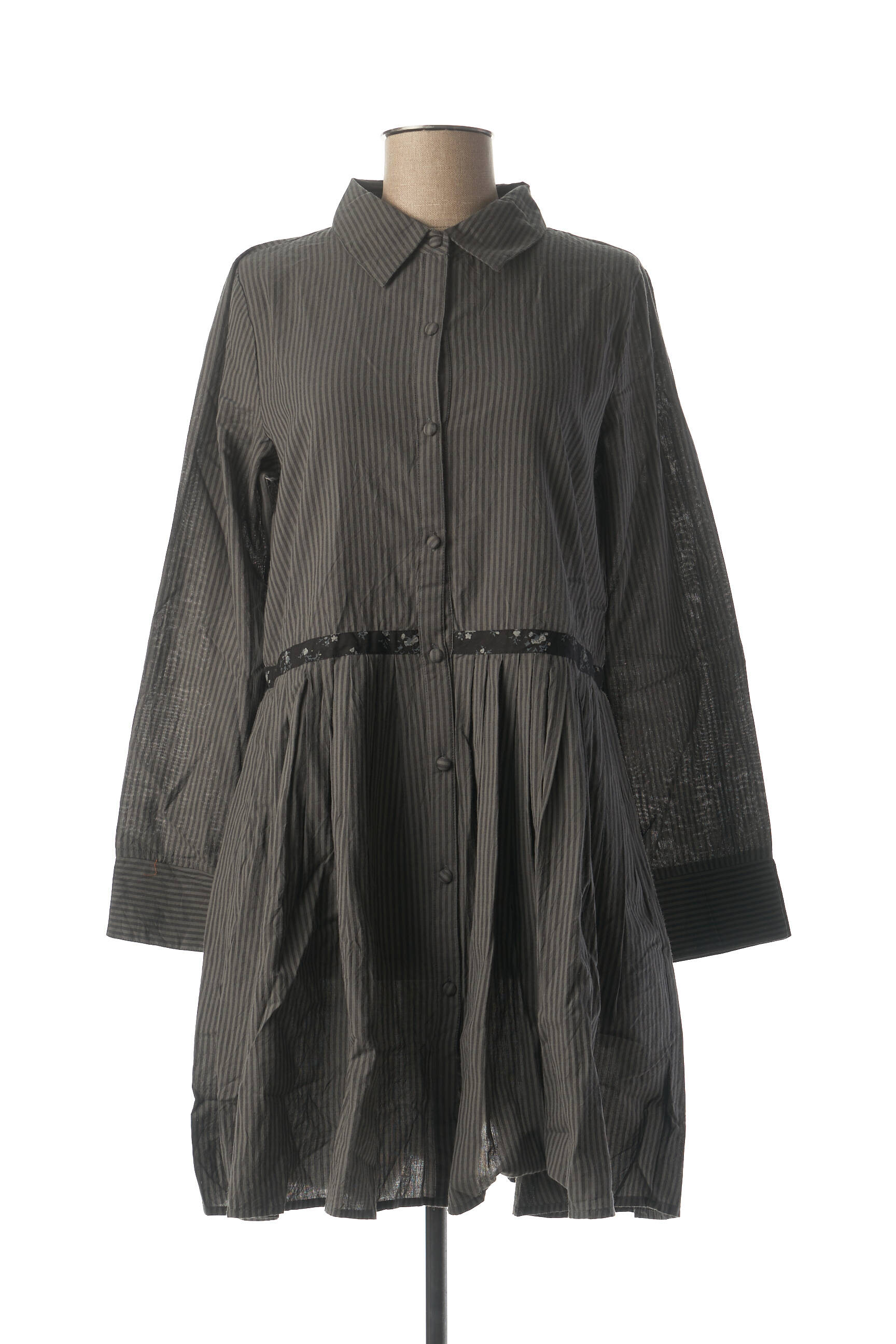 Rhum Raisin Tuniquemanchelongue Femme couleur gris
