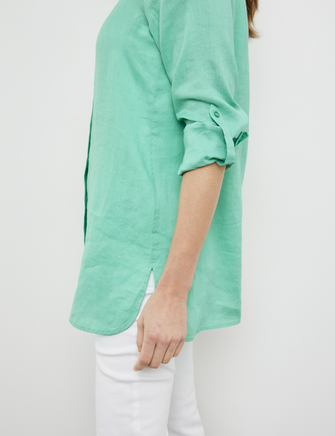 Longbluse aus Leinen