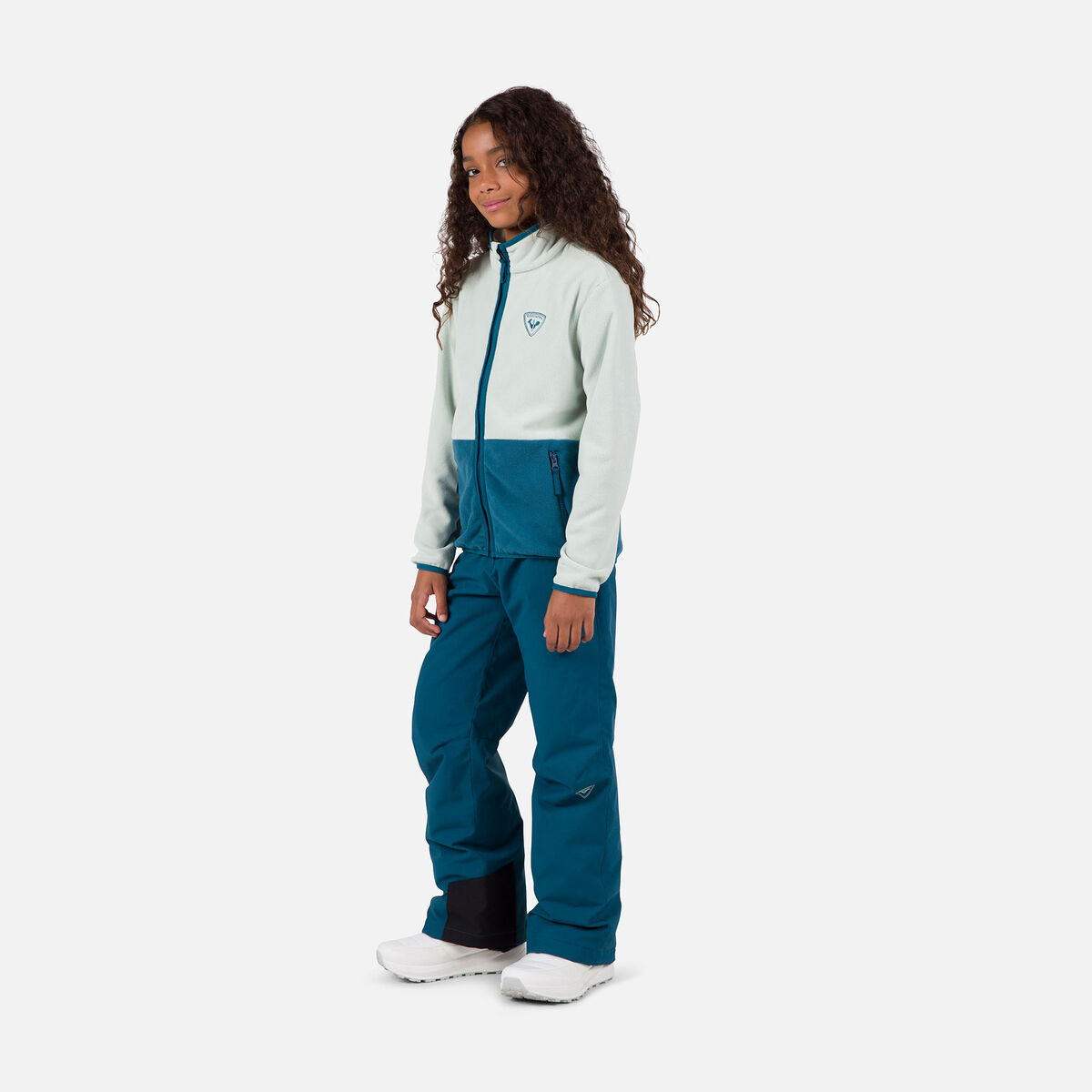 Junior-Fleecejacke mit durchgehendem Reißverschluss Strawpile