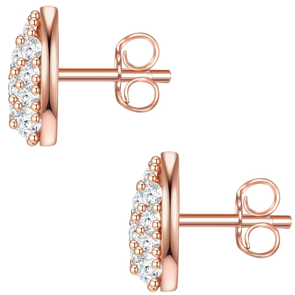 Glanzstücke München Puces d'oreilles en argent Goutte Argent sterling Oxyde de zirconium (CZ) en Or r Boucles d'oreilles
