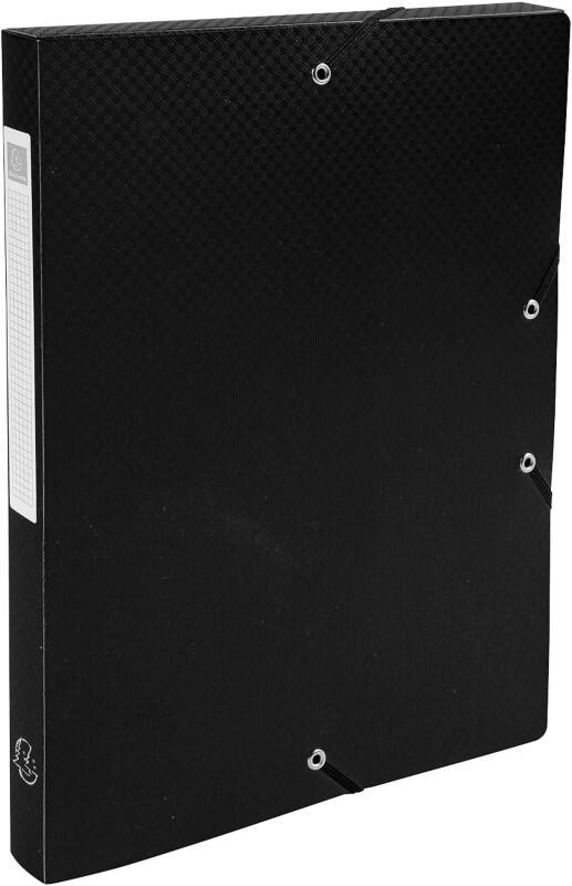 Exacompta Archivboxen 59681E DIN A4 Schwarz Polypropylen 25 x 33 cm 8 Stück