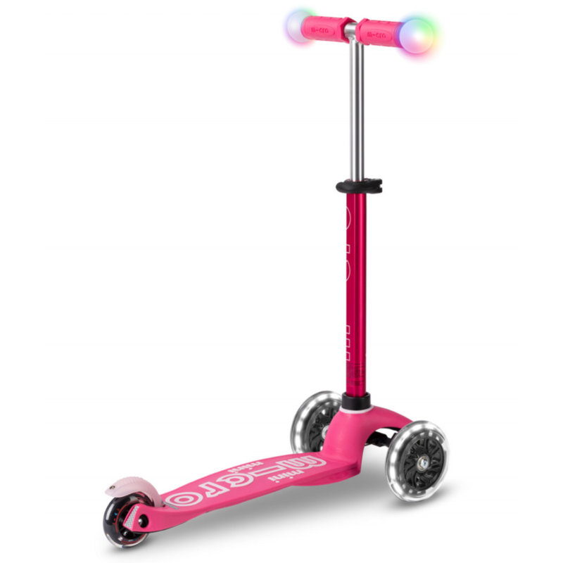 Trottinette 3 roues enfant LED – Mini Micro Deluxe Magic Rose