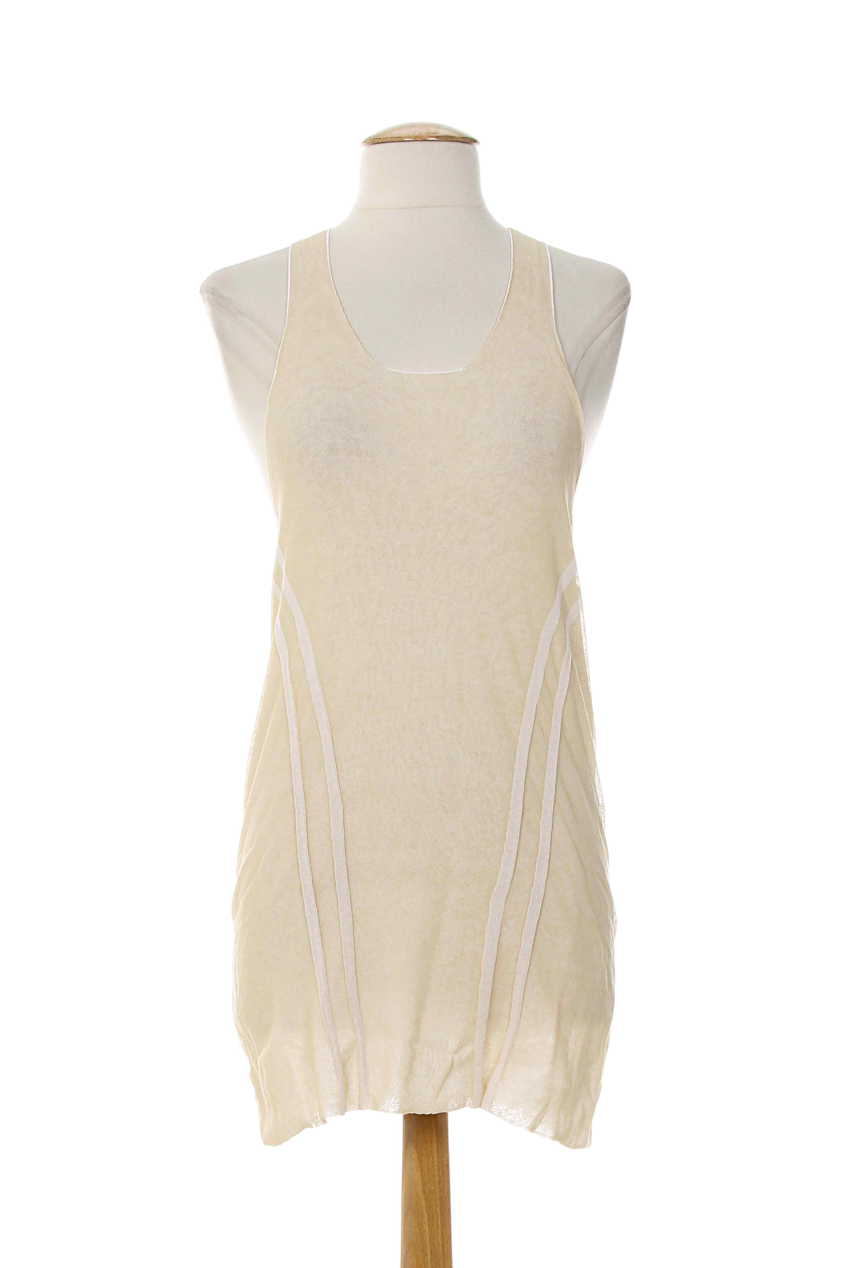Almalibre Tuniquesansmanche Femme couleur beige