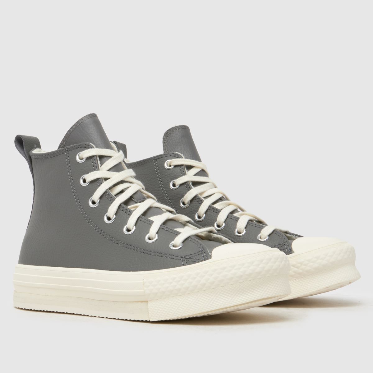 Converse grå All Star Lift Hi Eva flickor ungdomsskor