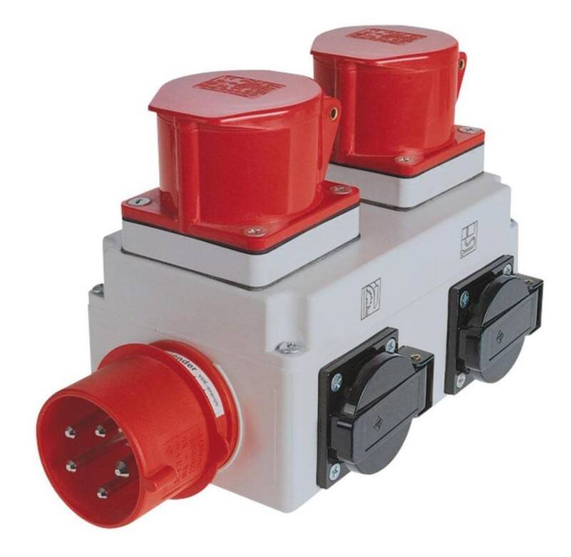Holzmann Anlaufautomatik für Absauggeräte ALA1_400V Rot, Schwarz