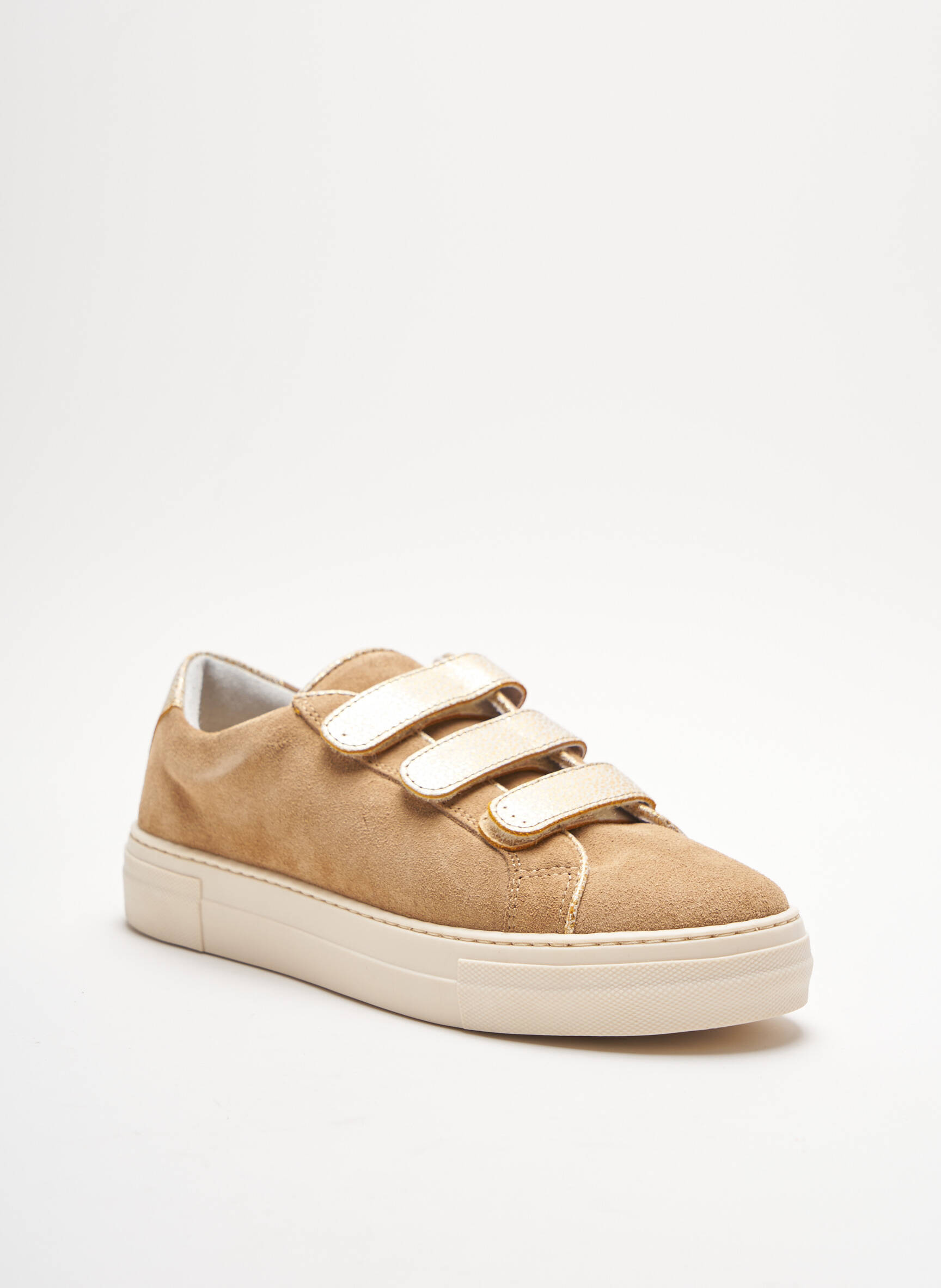 Rebelles Baskets Femme couleur beige