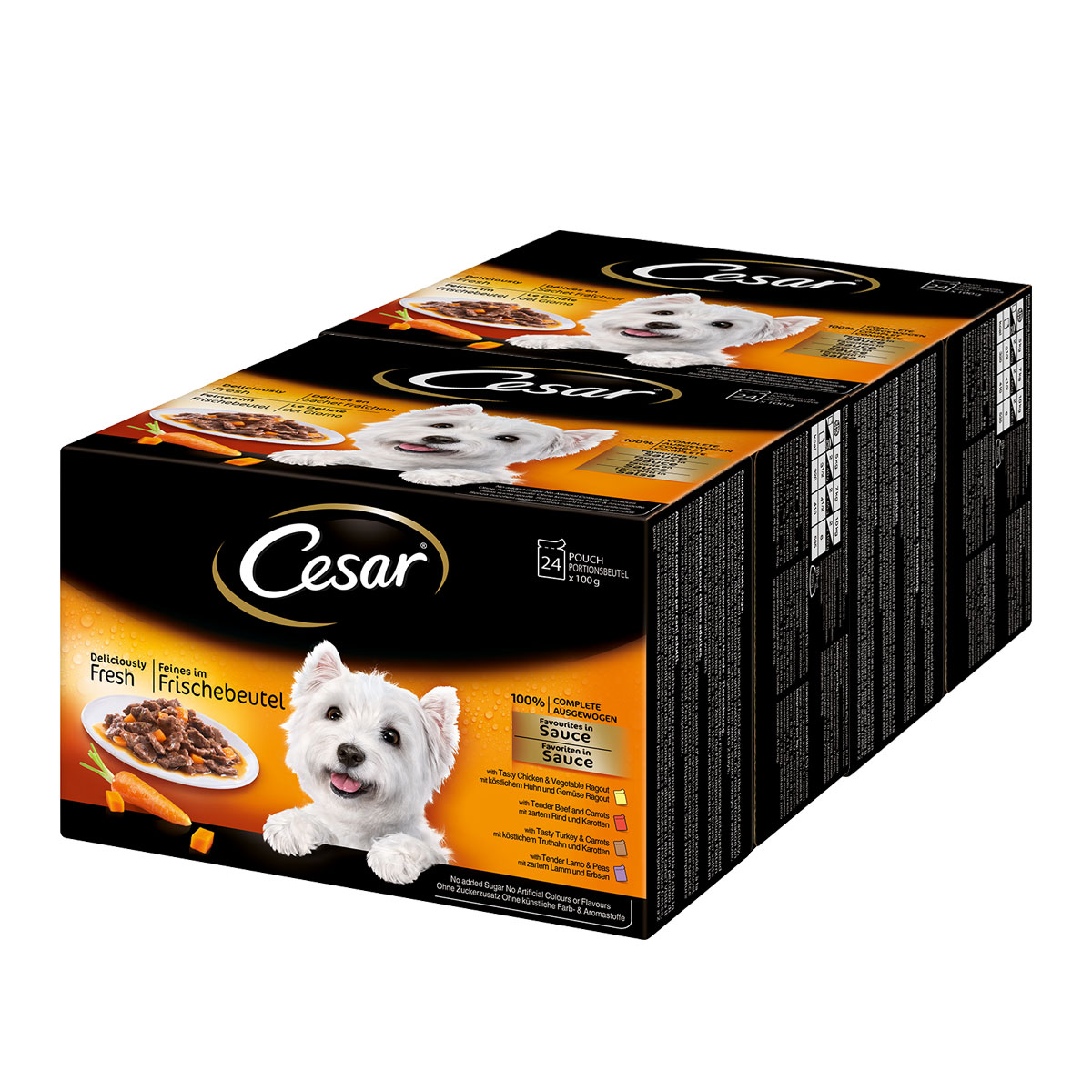 Cesar Feines im Frischebeutel Favoriten in Sauce bei ZooRoyal
