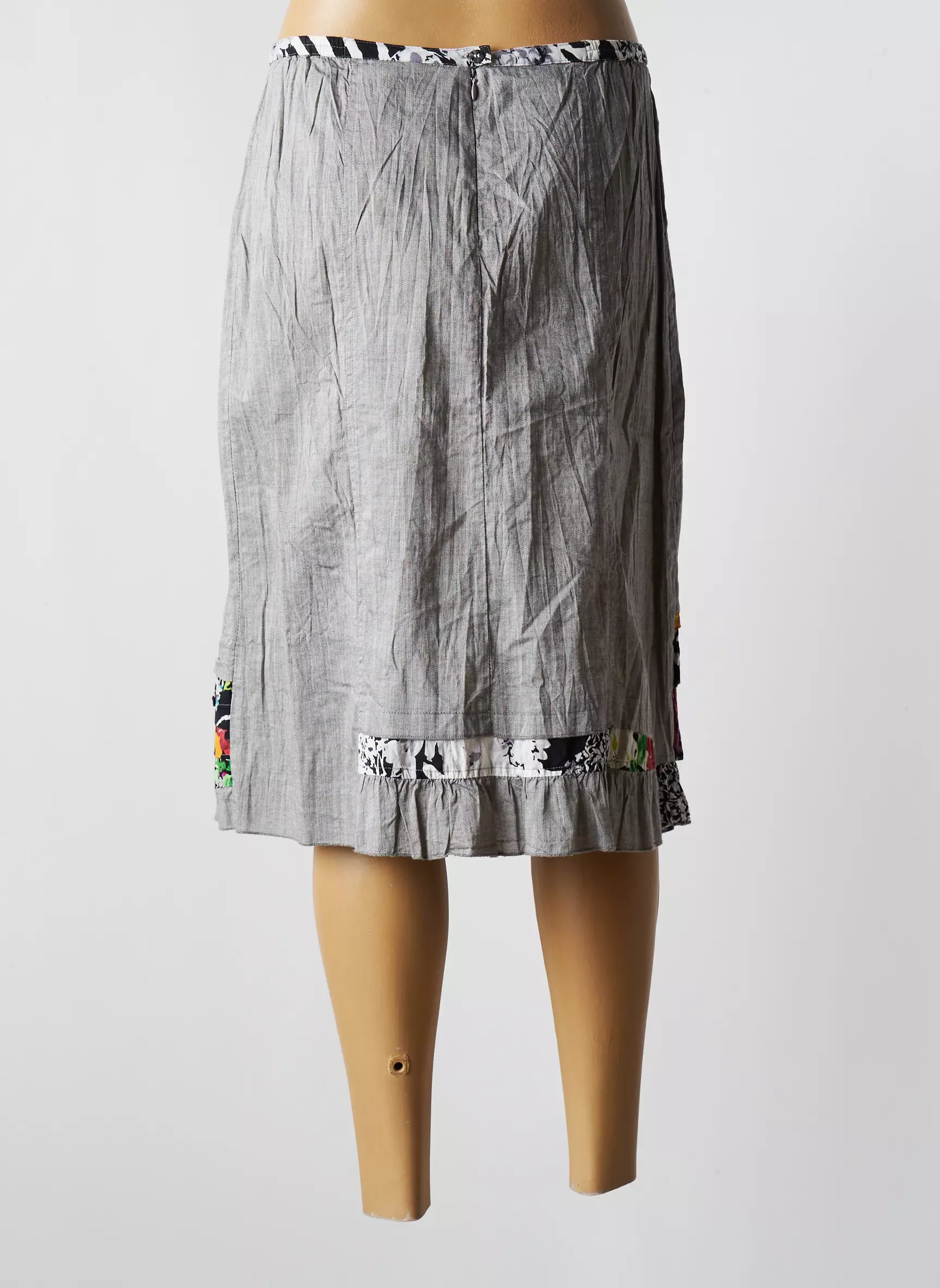 Jac Jac Jupes Mi Longues Femme couleur gris
