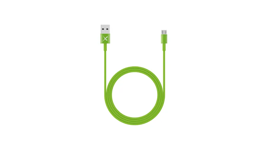 Xlayer Kabel Colour Line Micro USB to USB 1m Green