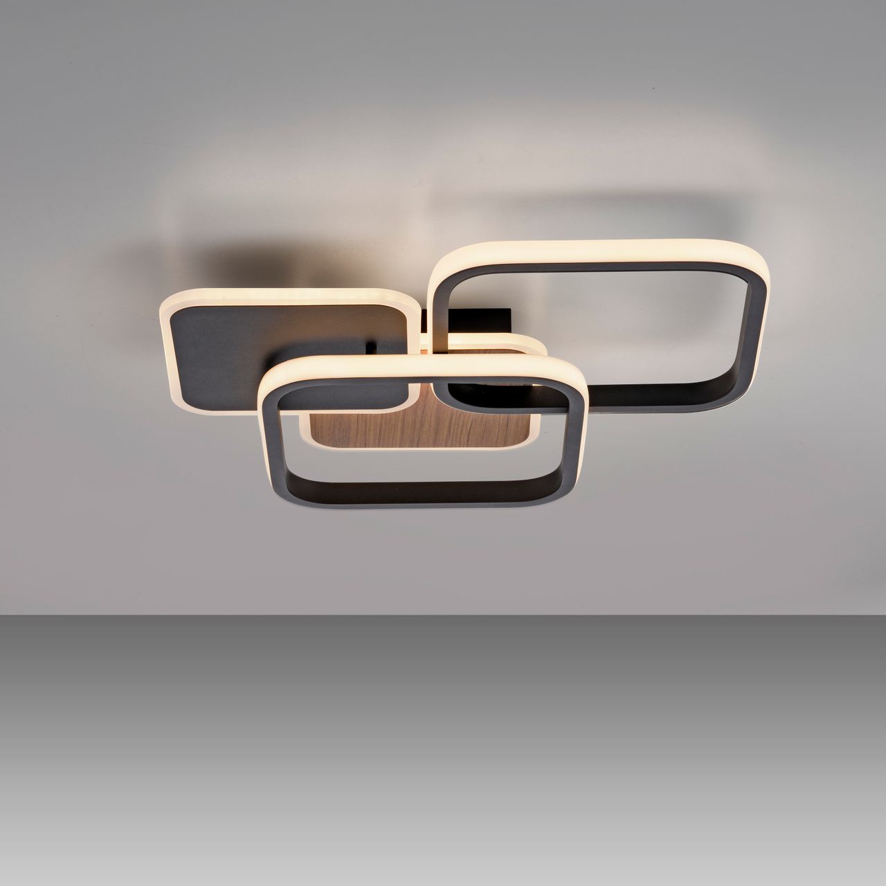 JUST LIGHT LED Deckenleuchte SEVENT, eckig, 1xLED-Board/36W/3000K, Innenleuchte, IP20